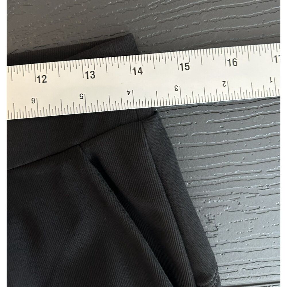 Halara Flex MicroWaffle Wide Leg Work Pants – Black, Size (M Petite) NWT - Picture 5 of 9